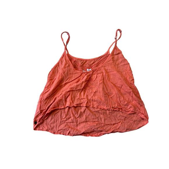 ROXY Tank Top/Crop Top; size medium; orange - Picture 2 of 7